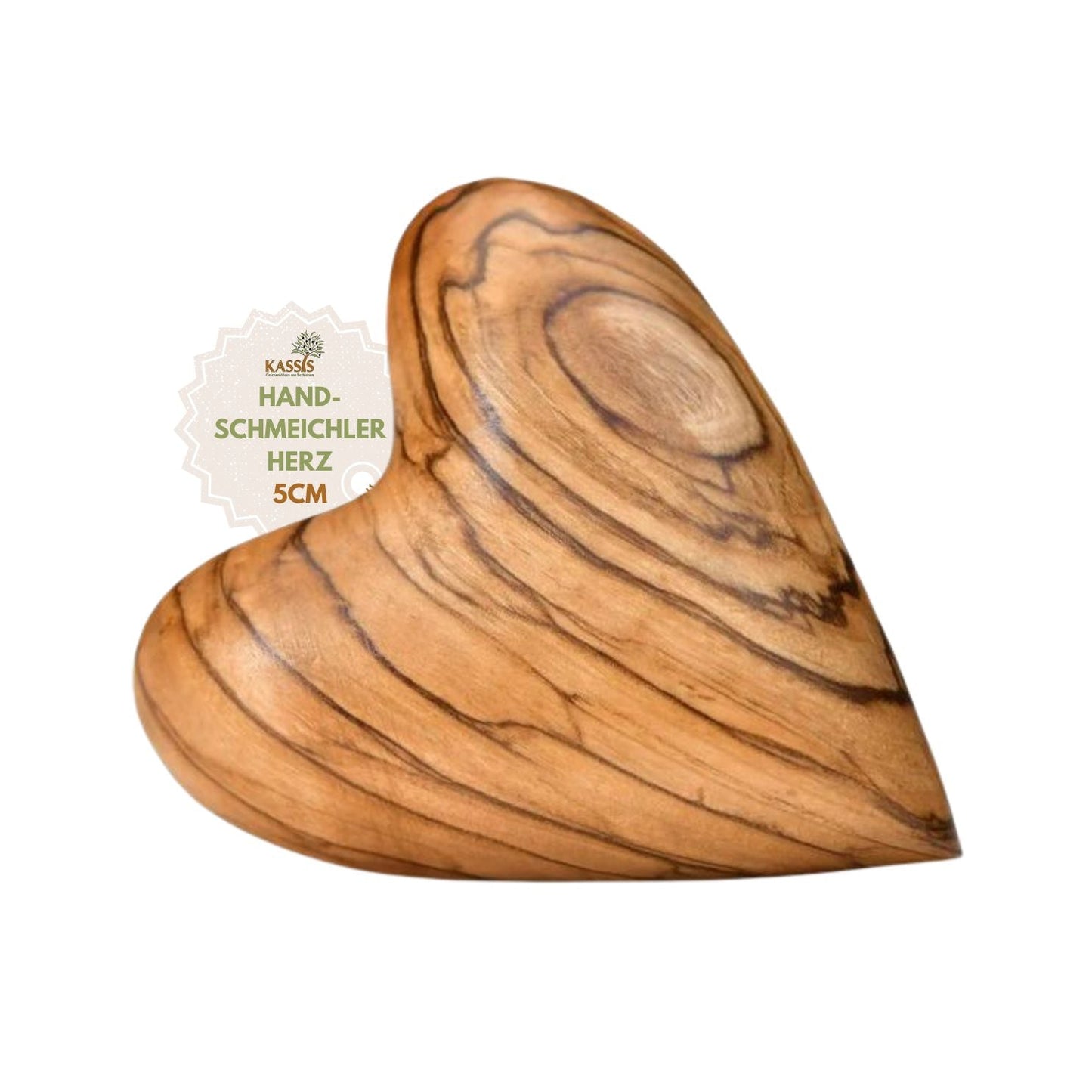 Herz Geschenk Olivenholz Handschmeichler Glücksbringer-5