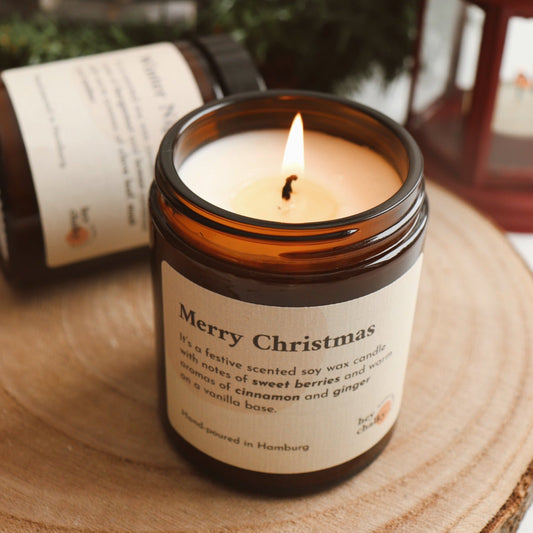 Merry Christmas – 155 g Premium Sojaduftkerze | Winter Edition-1