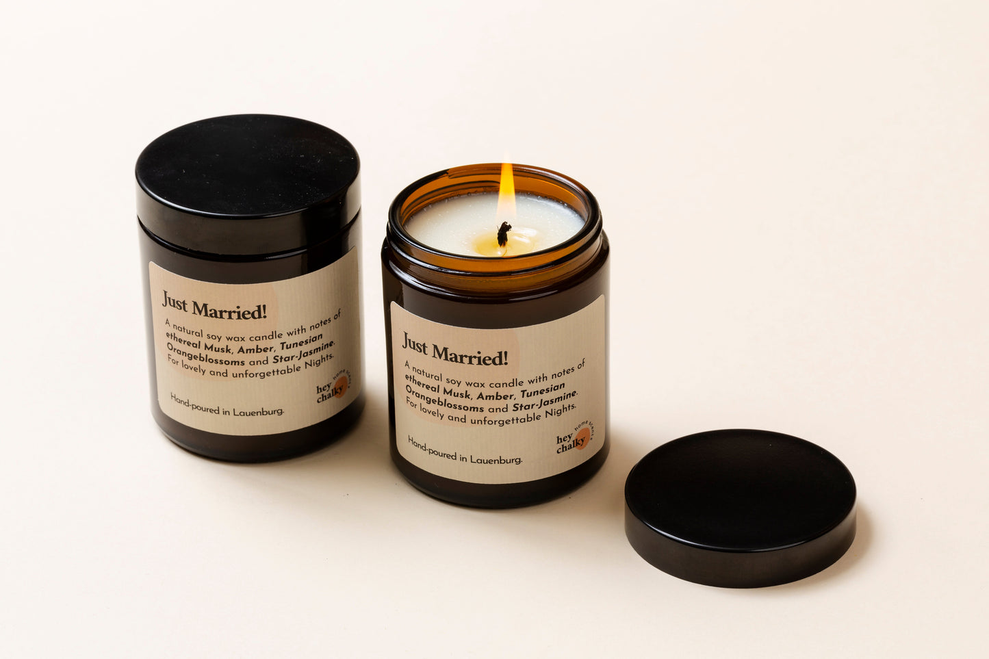 Just Married! – 155 g Premium Sojaduftkerze | Wedding Edition-4