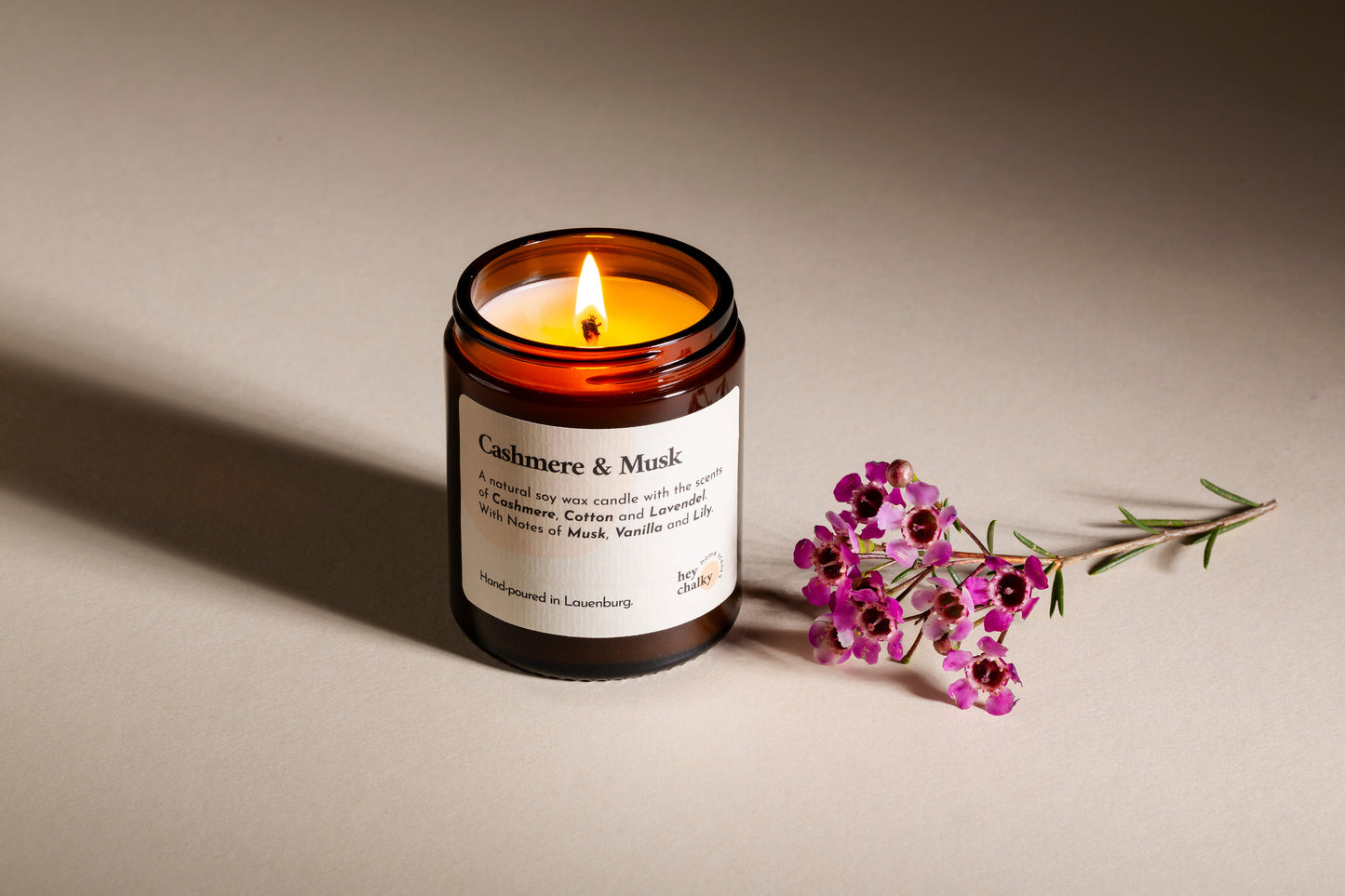 Cashmere & Musk – 155 g Premium Sojaduftkerze-4