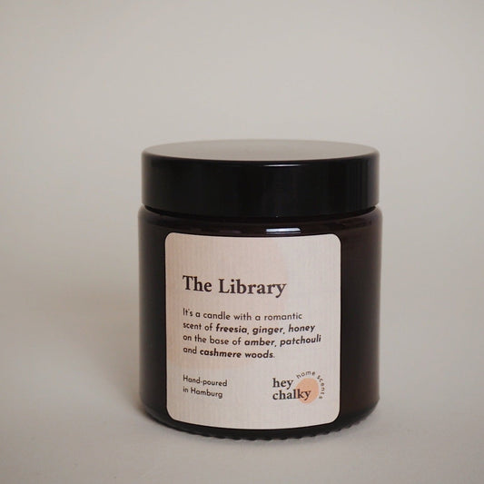 The Library – 100g Premium Sojaduftkerze-0