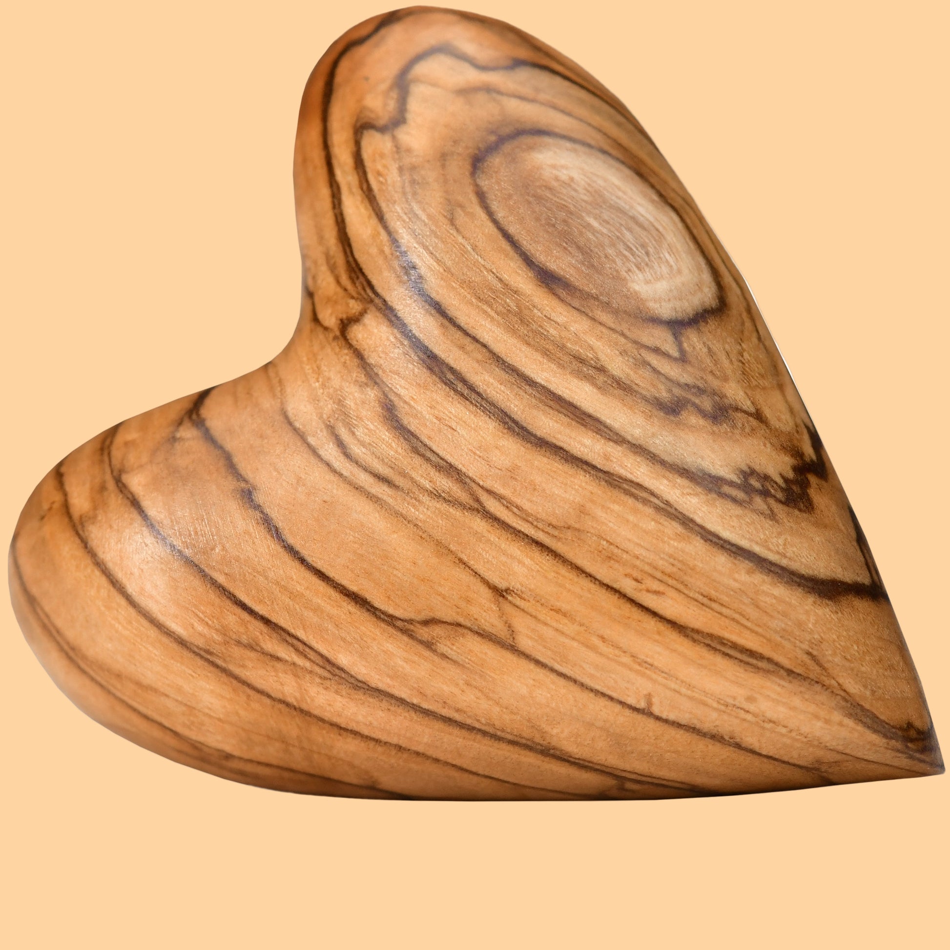 Herz Geschenk Olivenholz Handschmeichler Glücksbringer-0