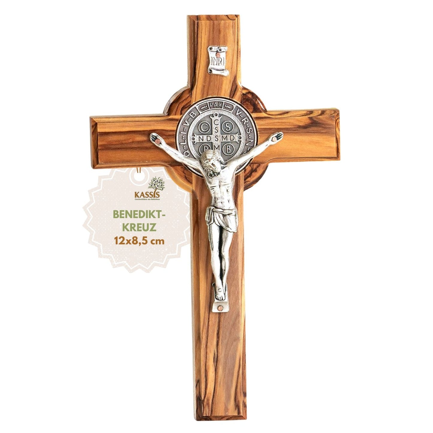 St. Benedikt Kreuz aus Olivenholz-5