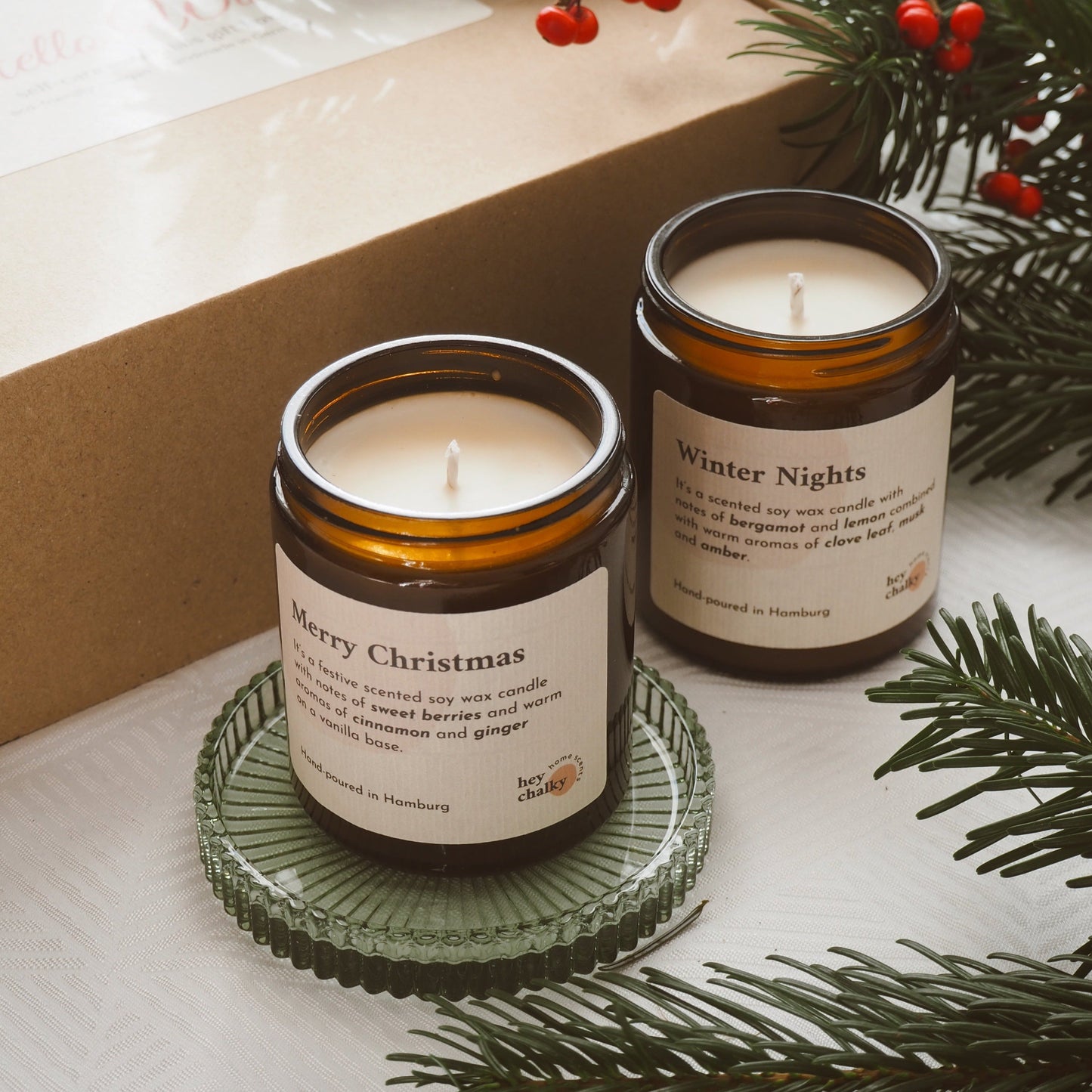 Merry Christmas – 155 g Premium Sojaduftkerze | Winter Edition-2