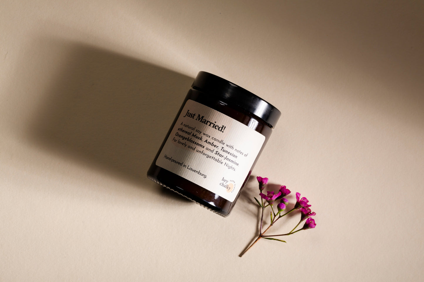 Just Married! – 155 g Premium Sojaduftkerze | Wedding Edition-0