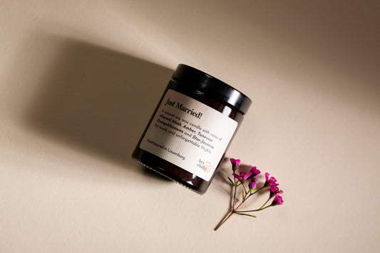 Just Married! – 155 g Premium Sojaduftkerze | Wedding Edition-0