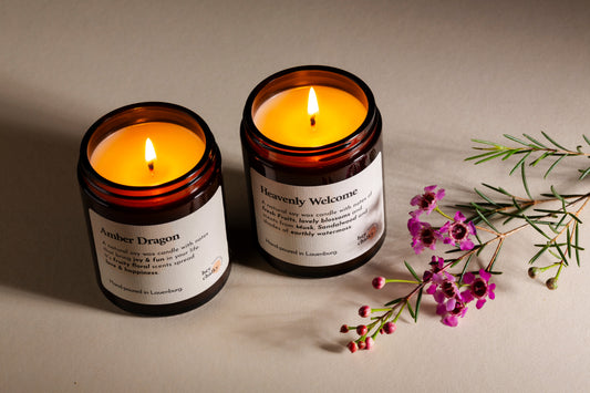 Amber Dragon – 100 g Premium Sojaduftkerze-2
