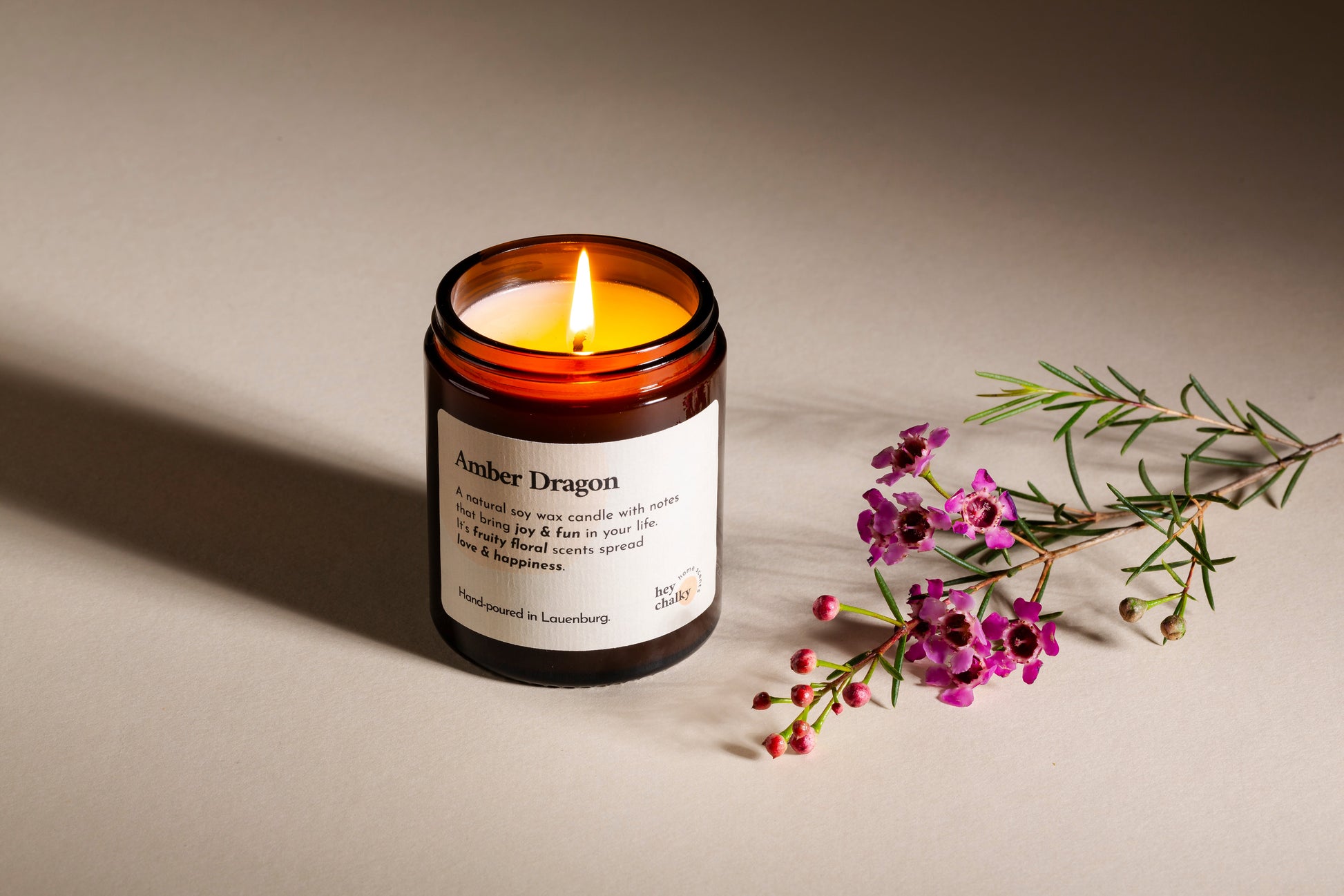 Amber Dragon – 100 g Premium Sojaduftkerze-3