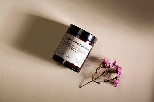 Sandalwood & Palo Santo – 155 g Premium Sojaduftkerze-0