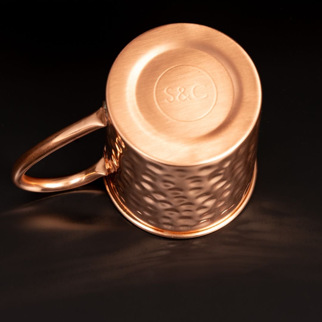 Kupferbecher Cataleya – Cocktailbecher (gehämmert, 400 ml)-2