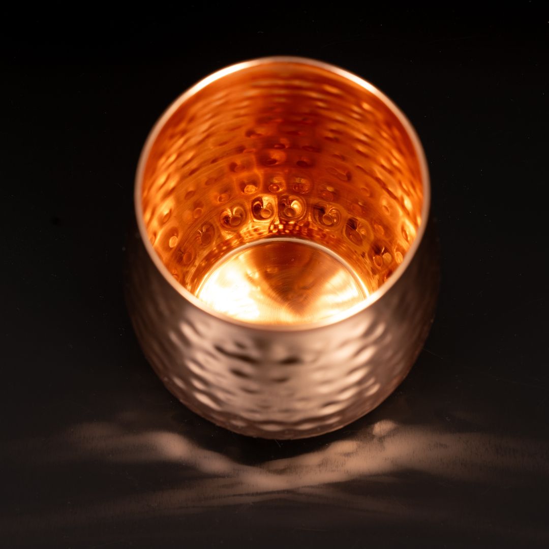 Kupferbecher Lima – Cocktailbecher (gehämmert, 470 ml)-2