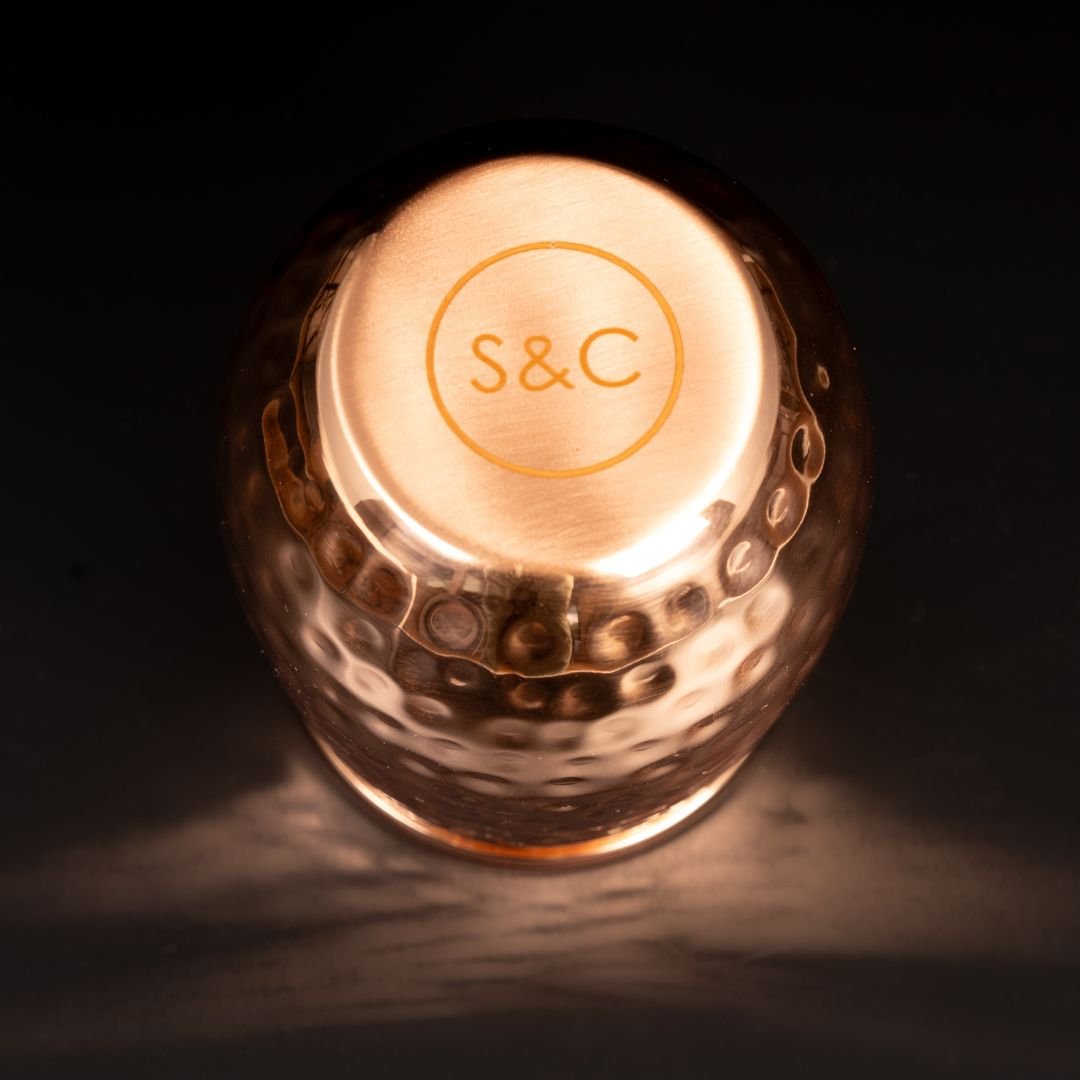 Kupferbecher Lima – Cocktailbecher (gehämmert, 470 ml)-3