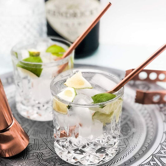 Strohhalm aus reinem Kupfer, 2-teilig-2